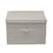 Household Essentials Canvas Storage Box with Lid